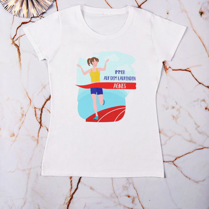 Bringt alles ins Laufen - T-Shirt mit Aufdruck für Damen